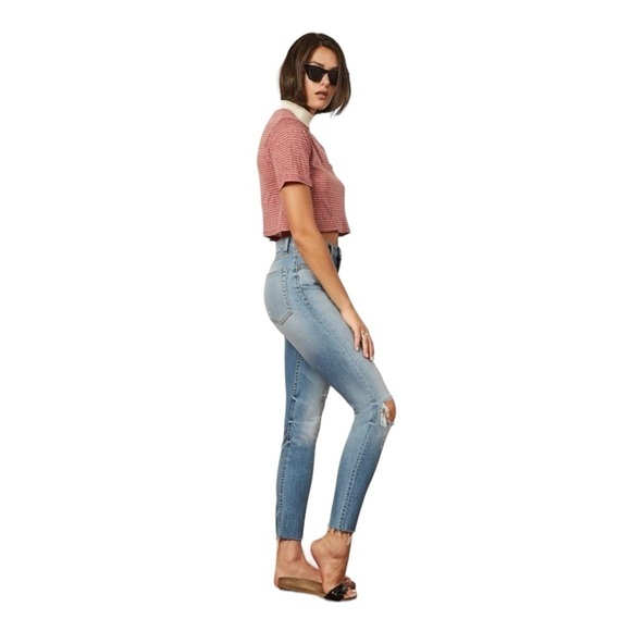 Boyish - NWT The Zachary High Rise Distressed Skinny Jeans Sz 24 - Picture 3 of 13